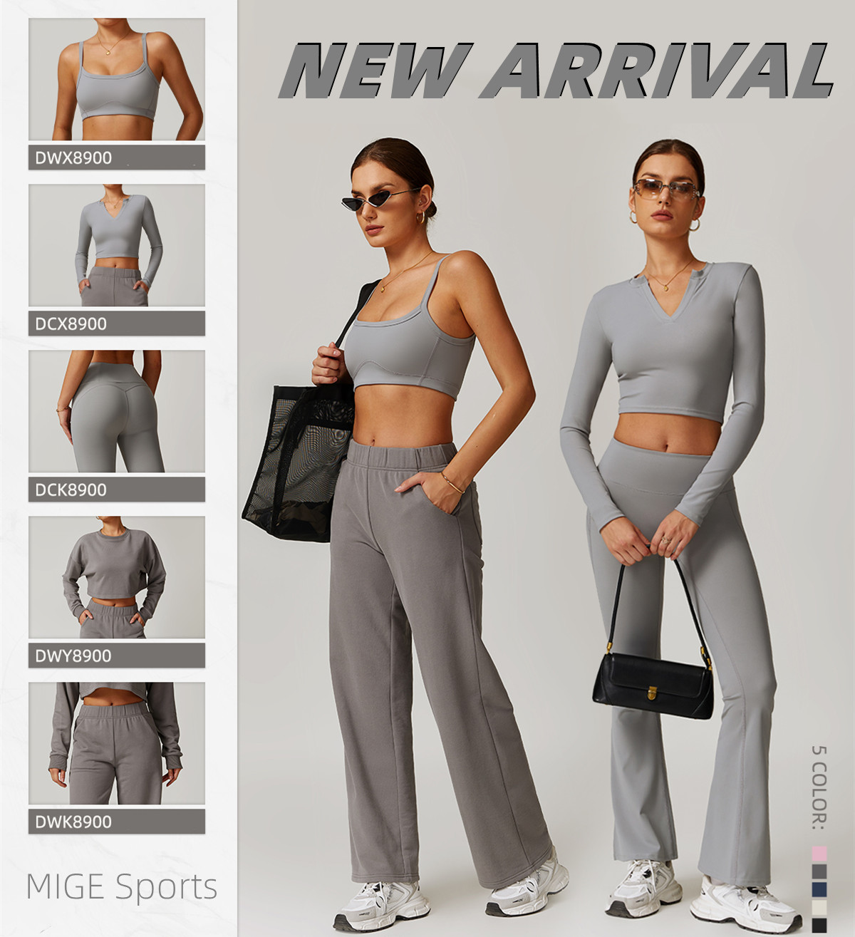 New Arrivals: 5-Piece Yoga Set for Your Fall Wardrobe!