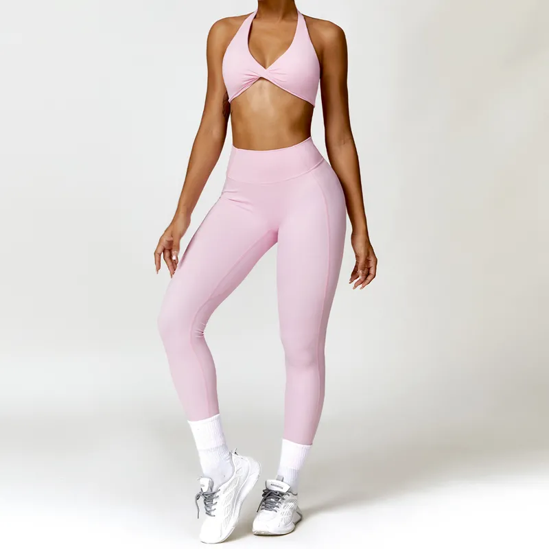 Women's 3-Piece Yoga Set: Sports Bra, Shorts, and Pants FGBTZ8503