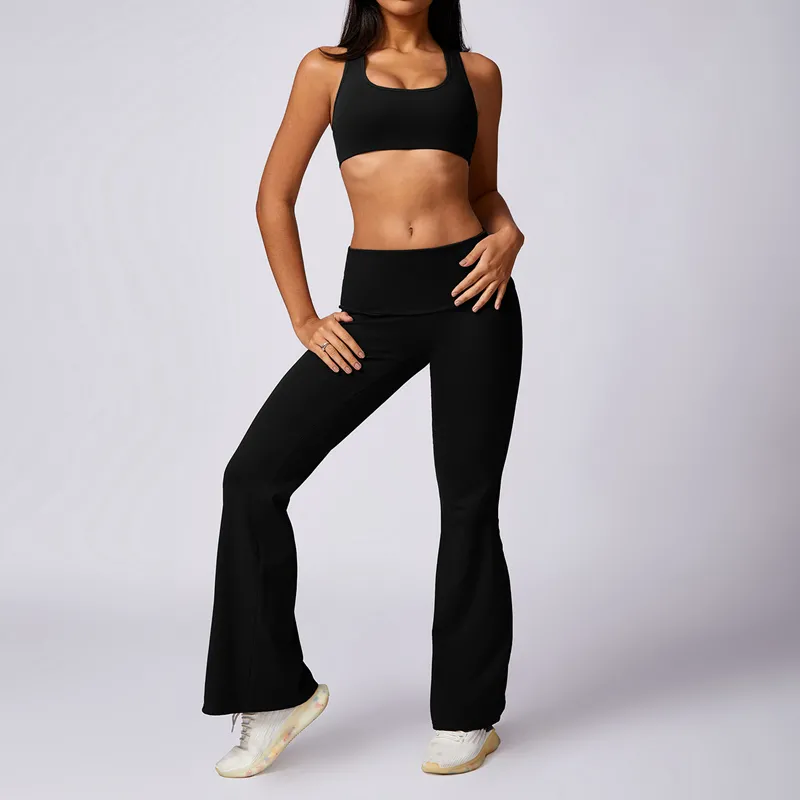 Women's 3-Piece Yoga Set: Sports Bra, Maxi Skirt, and Pants FGBTZ8713