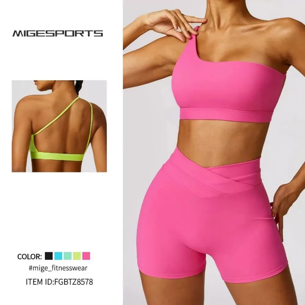 Women's 4-Piece Yoga Set: Sports Bra, Jacket, Shorts, and Pants FGBTZ8578