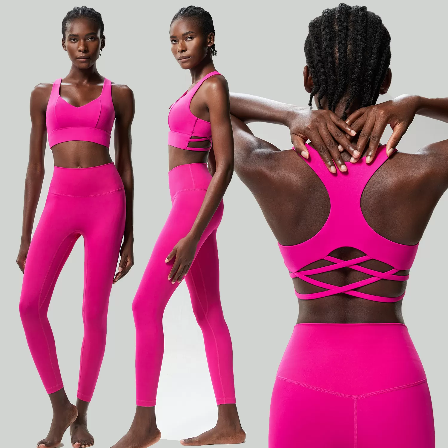 Women's 2-Piece Yoga Set: Bro Top and Pants FGBYB429+C350