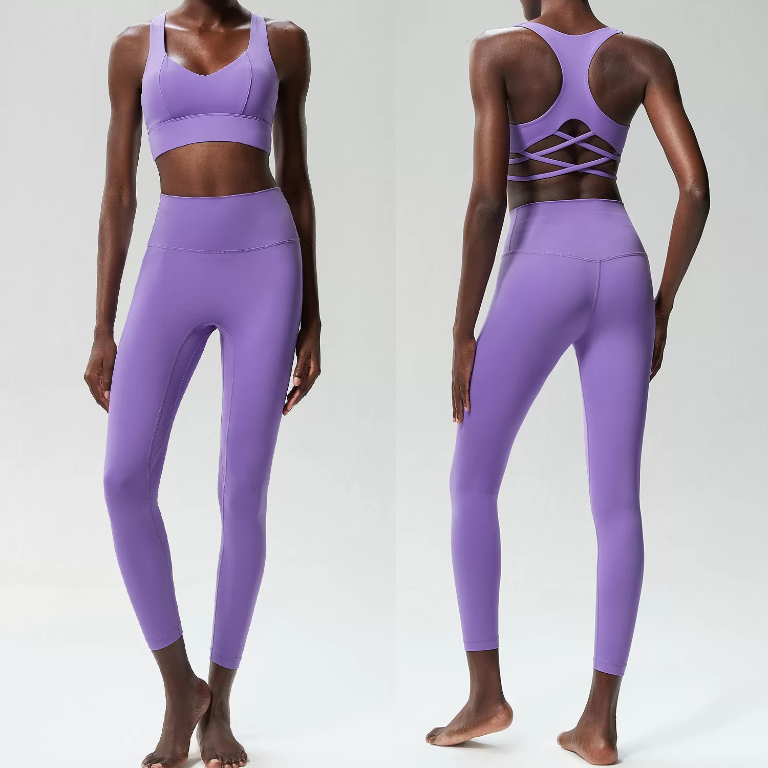 Women's 2-Piece Yoga Set: Bro Top and Pants FGBYB429+C350