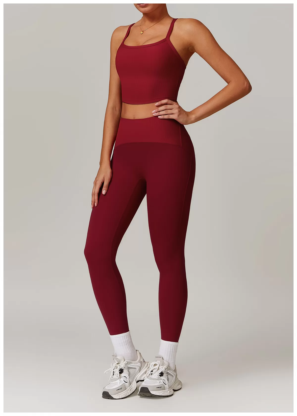 Women's 2-Piece Yoga Set: Vest Top and Leggings FGBTZ8889