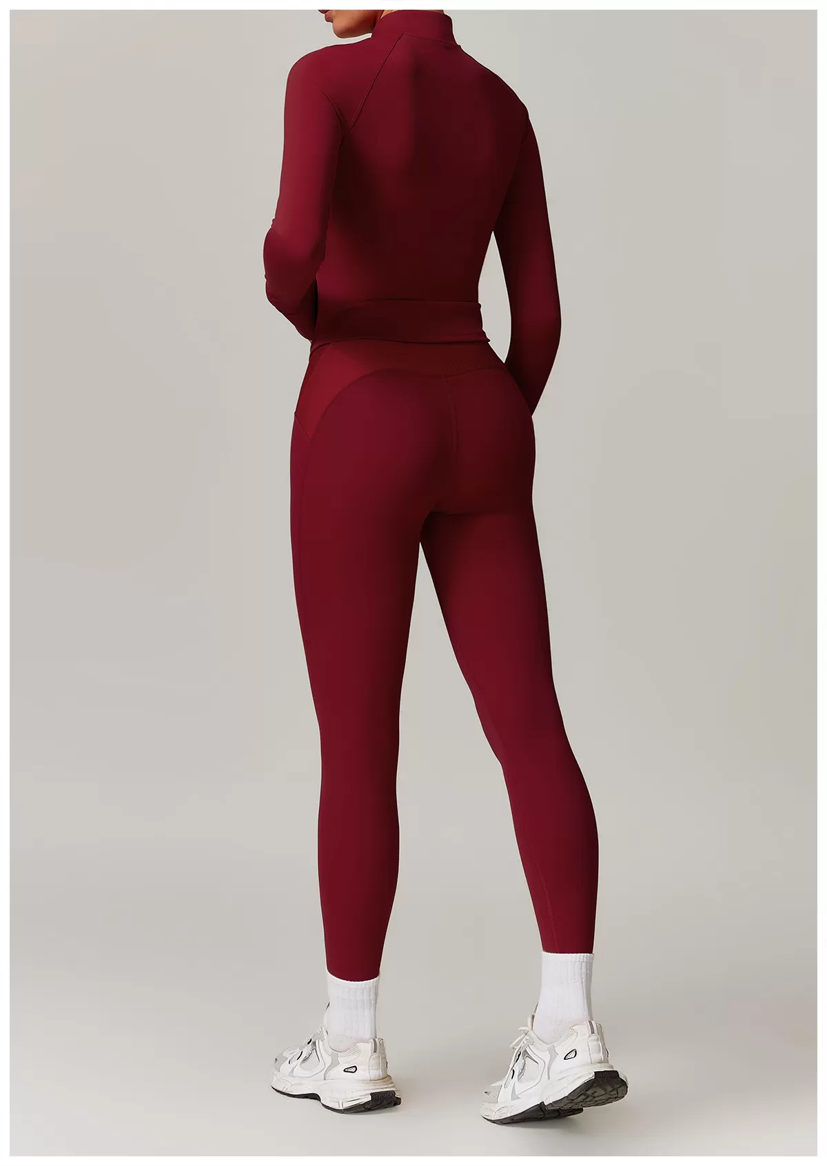 Women's 2-Piece Yoga Set: Jacket Top and Leggings FGBTZ8889