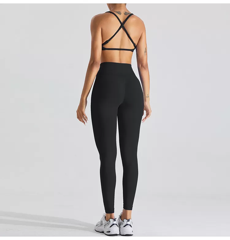 Seamless Women's 2-Piece Yoga Set: Sports Bra and Leggings FGBMS0168Y