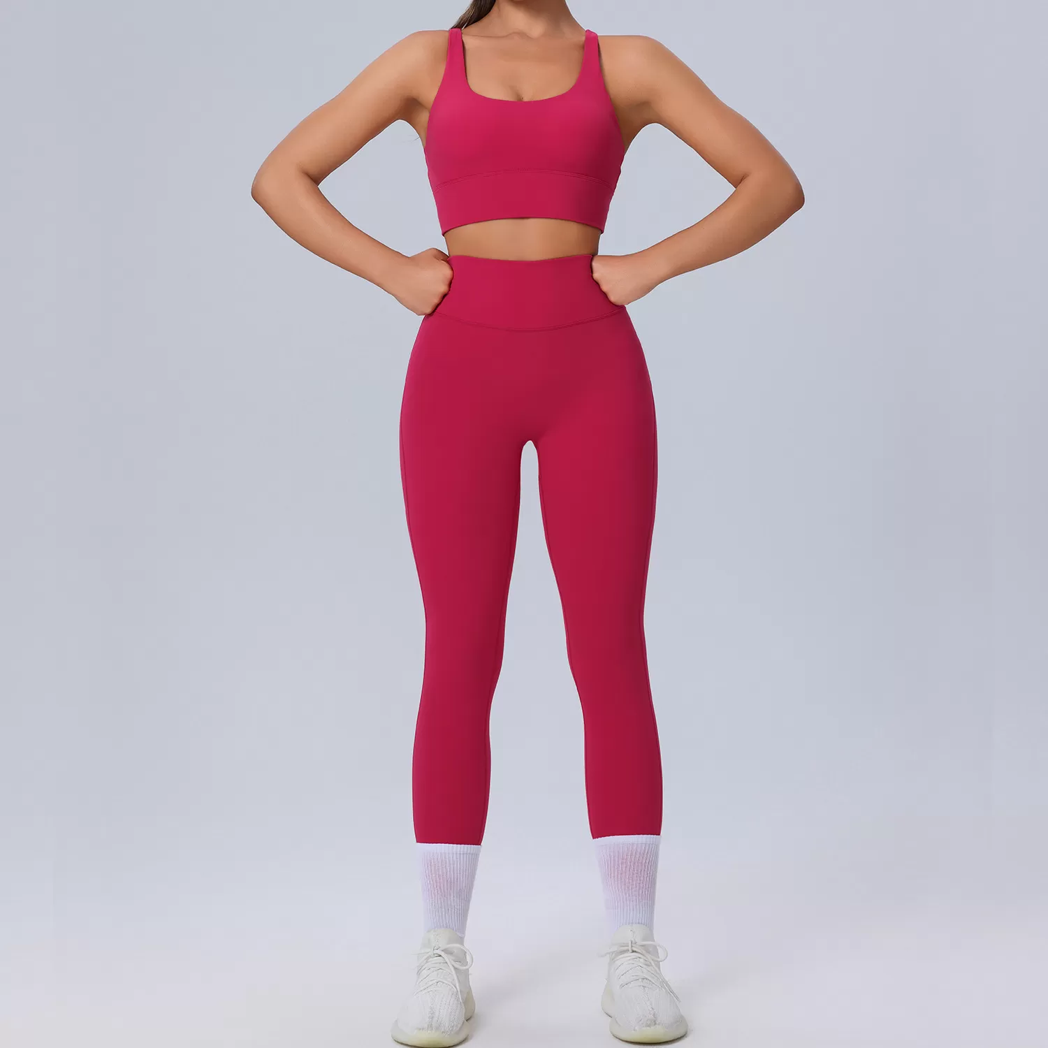 Women's 2-Piece Yoga Set: Bra Top and Leggings FGBF219-220