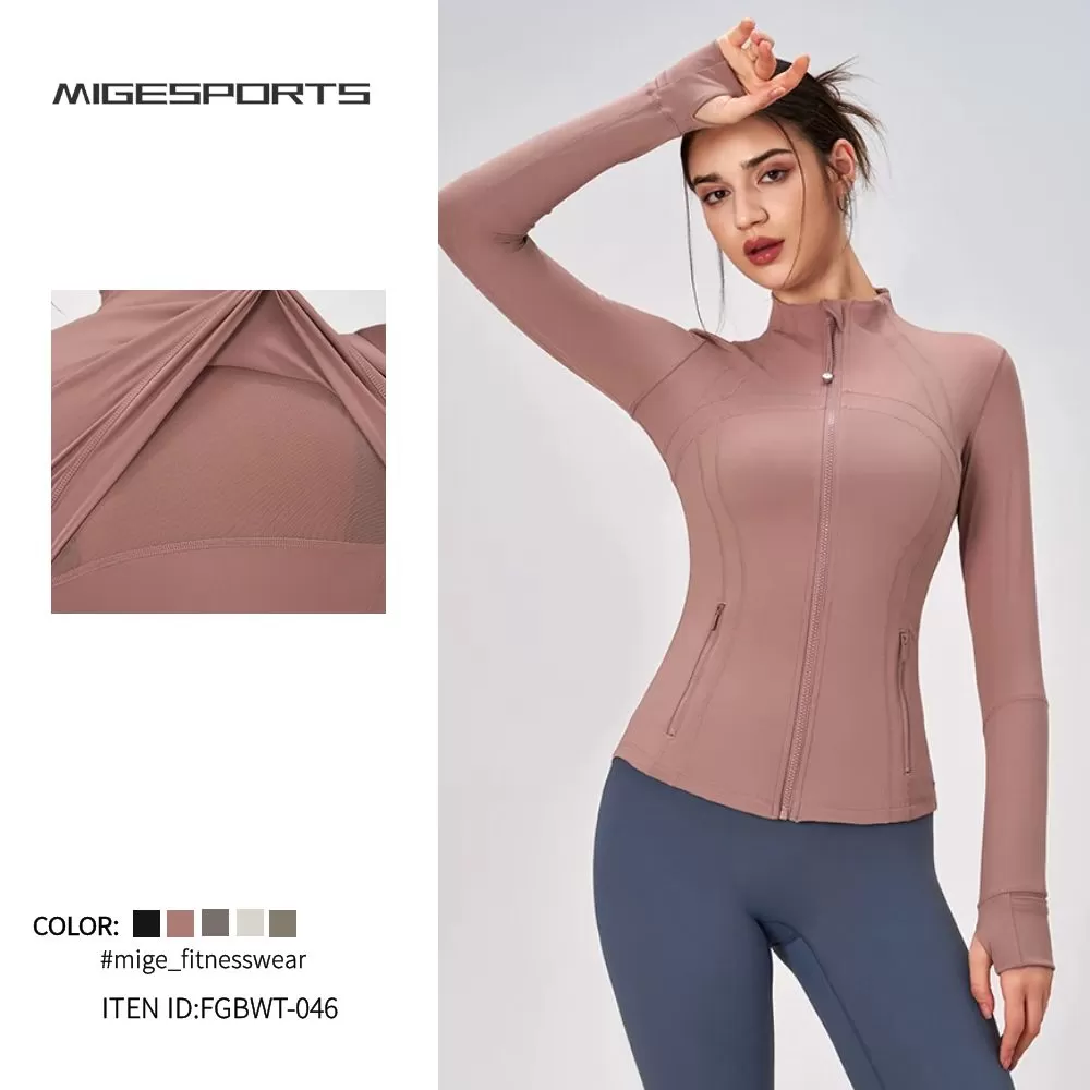 Women's Sportswear Yoga Jacket Top FGBWT-046