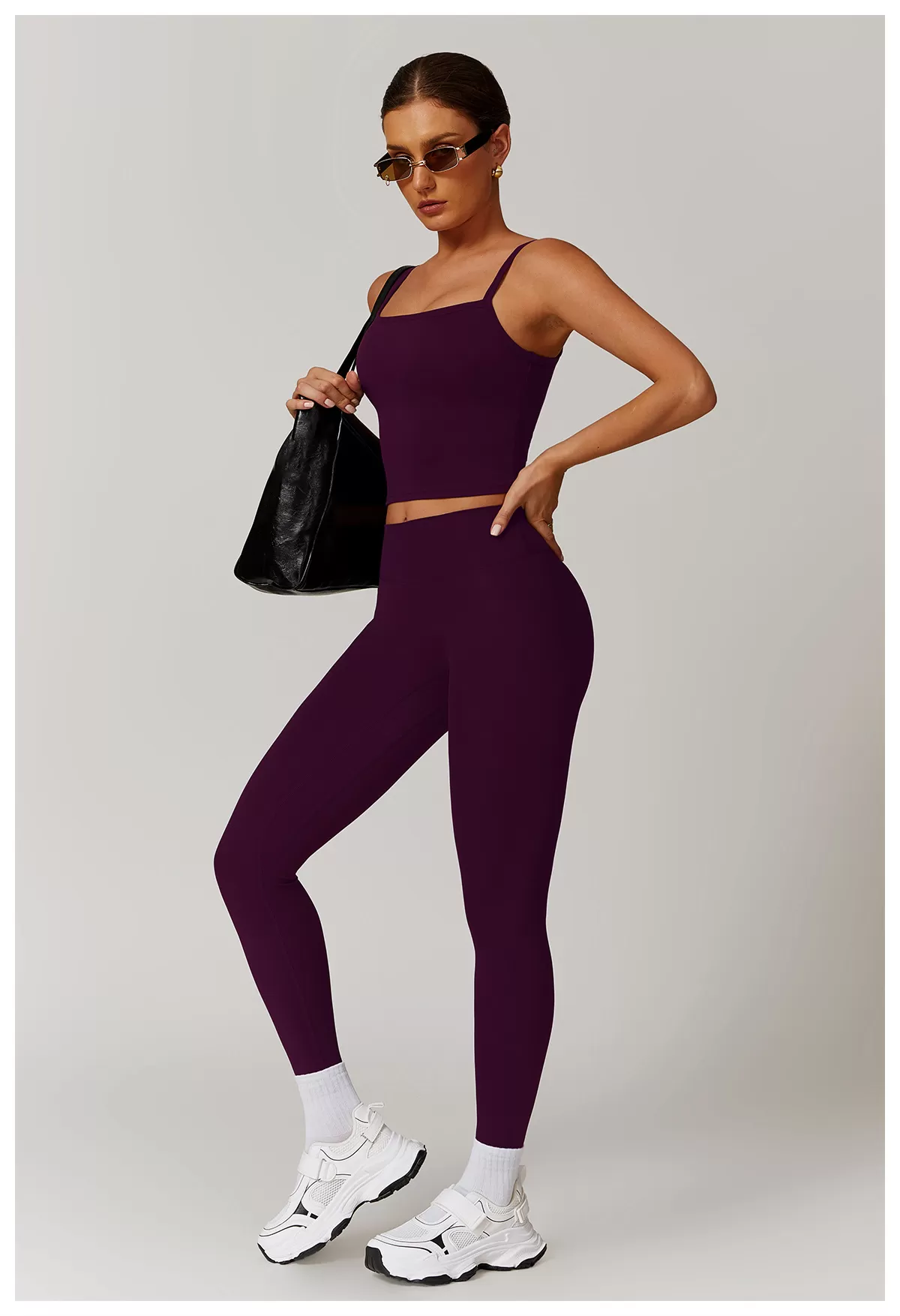 Women's 2-Piece Yoga Set: Vest Top and Leggings FGBDBX9000