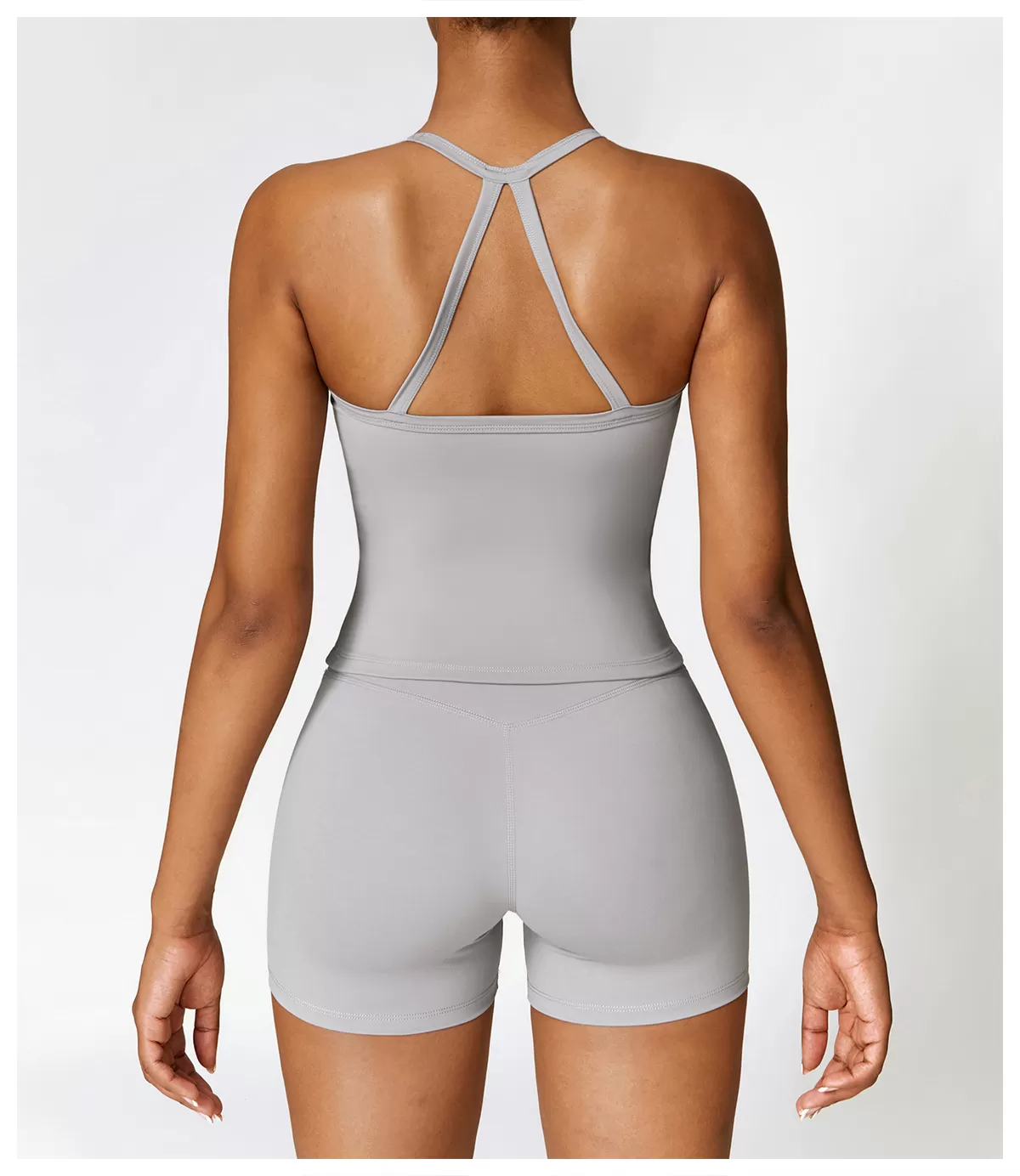 Women's 2-Piece Yoga Set: Vest Top and Shorts FGBTZ8519