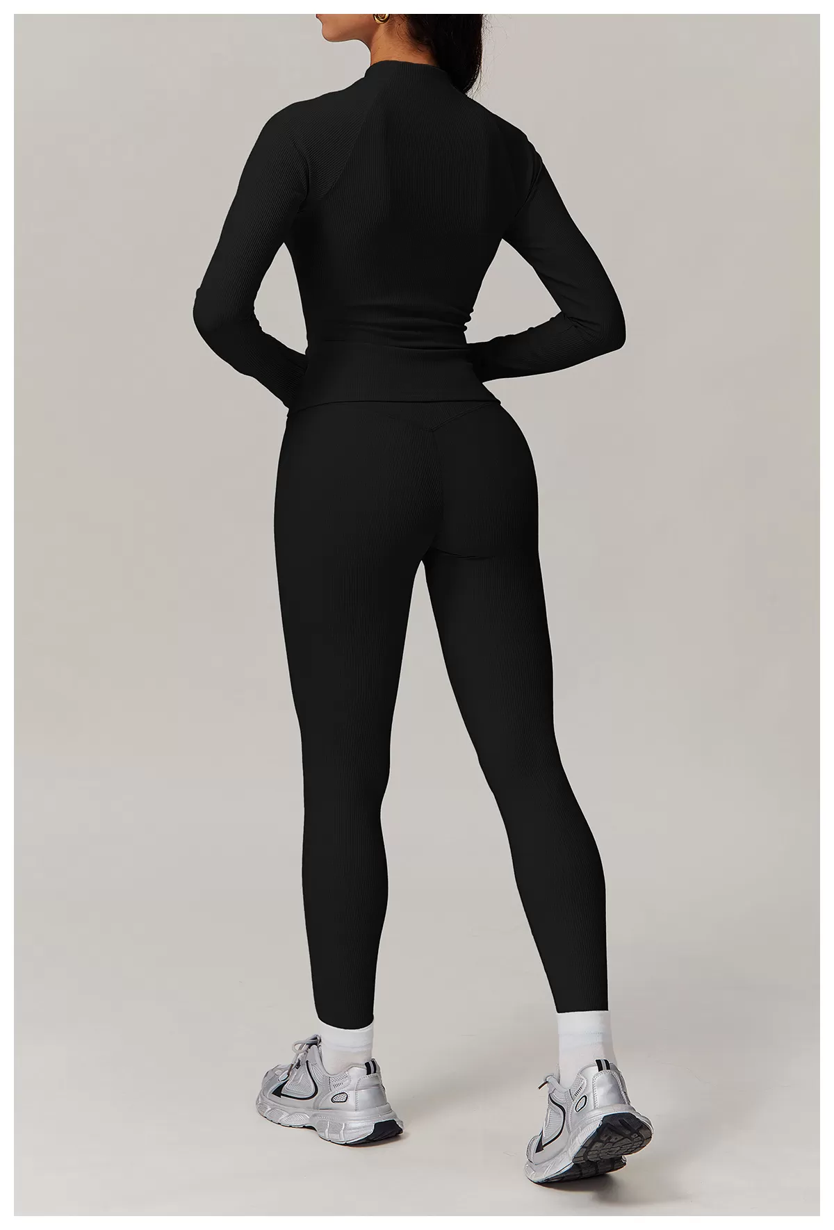 Women's 2-Piece Yoga Set: Jacket Top and Leggings FGBTZ9018