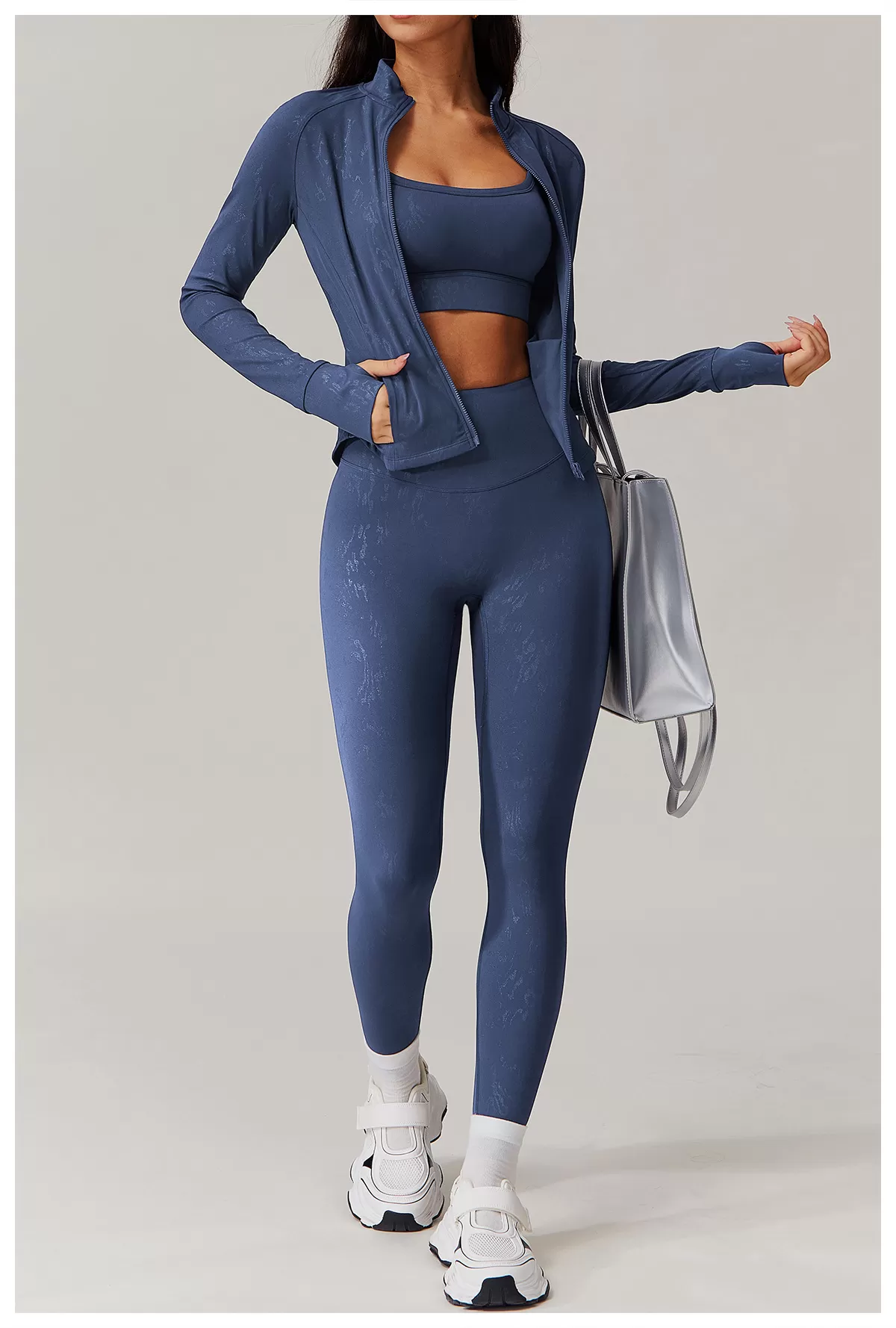 Women's 2-Piece Yoga Set: Jacket Top and Leggings FGBTZ9140