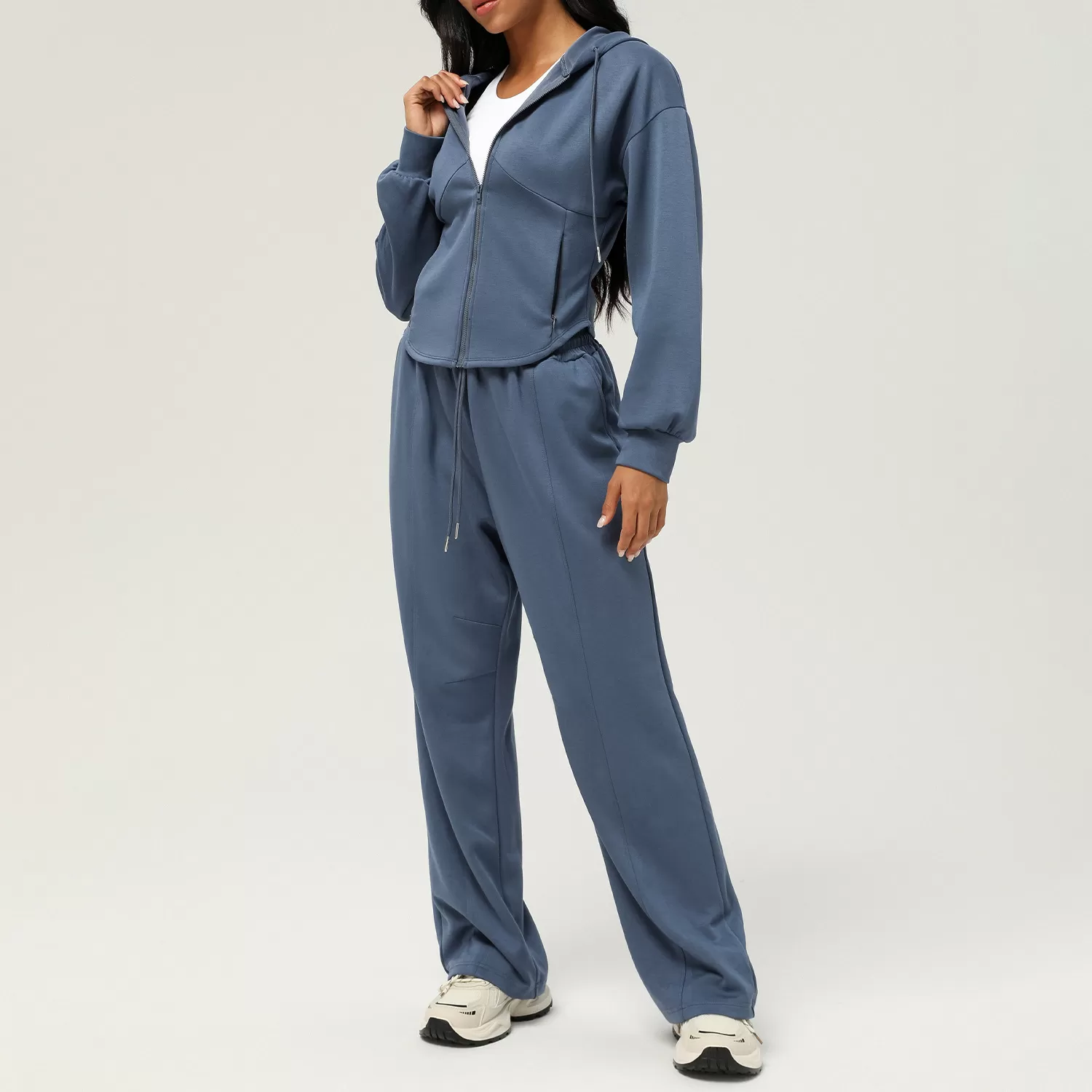 Women's 2-Piece Yoga Set: Jacket Top and Pants FGB2455