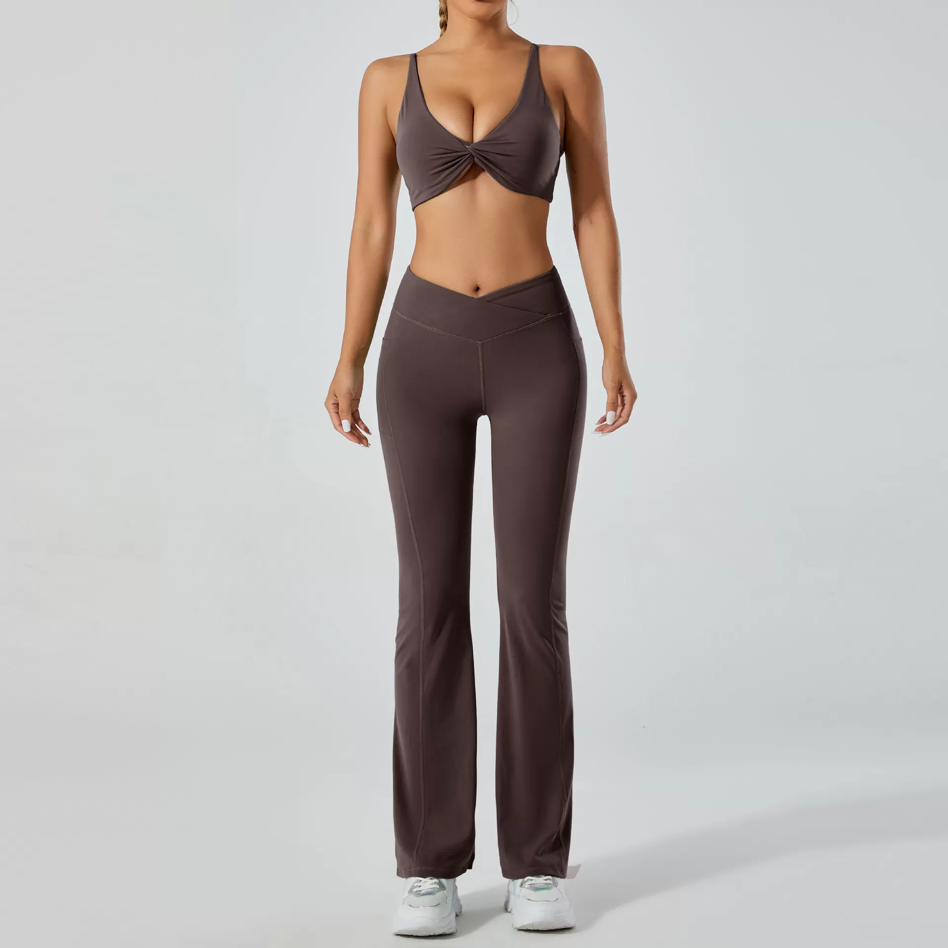 Women's 2-Piece Yoga Set: Bra Top and Pants FGB6002