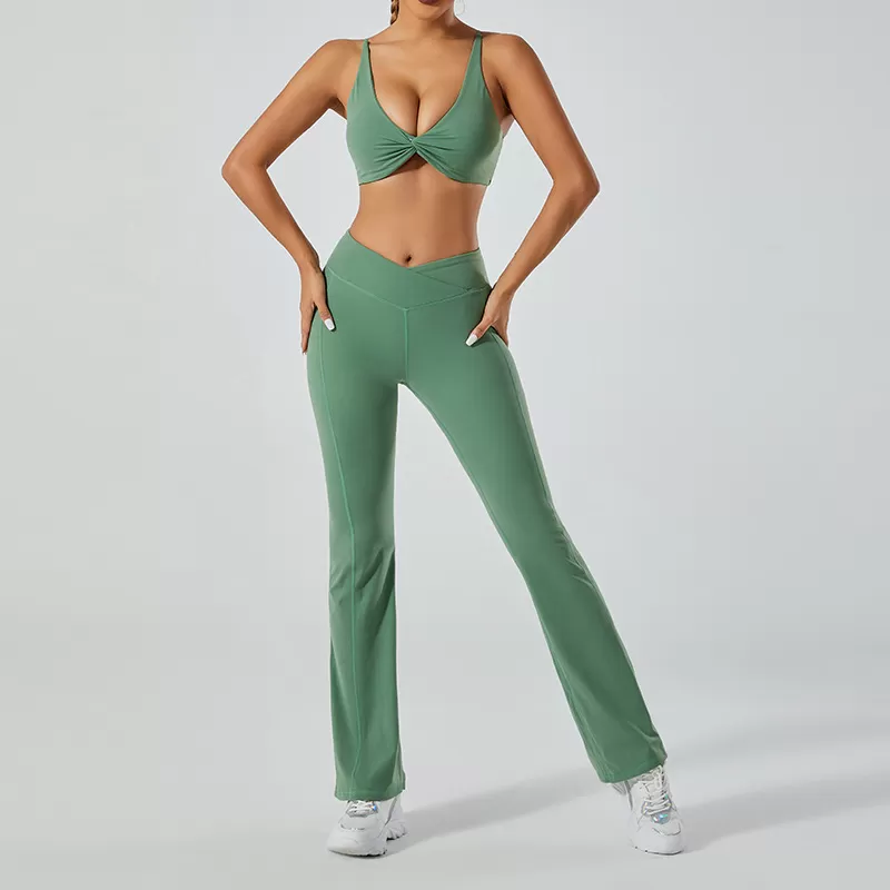 Women's 2-Piece Yoga Set: Bra Top and Pants FGB6002