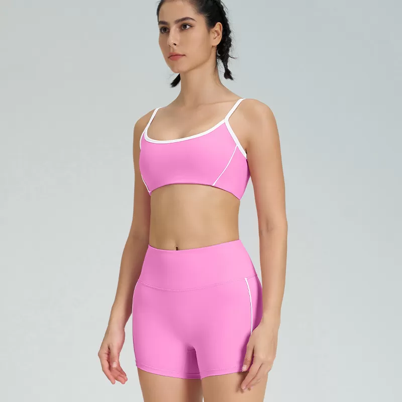 Women's 2-Piece Yoga Set: Bra Top and Shorts FGBB4014+K4541