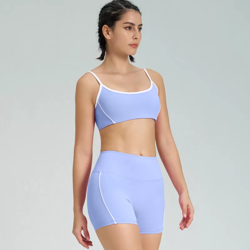 Women's 2-Piece Yoga Set: Bra Top and Shorts FGBB4014+K4541