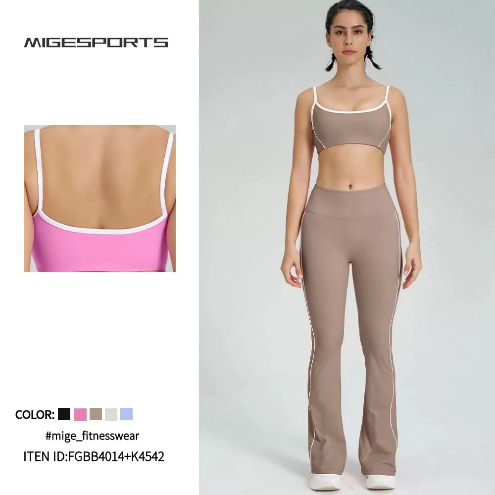 Women's 2-Piece Yoga Set: Bra Top and Pants FGBB4014+K4542