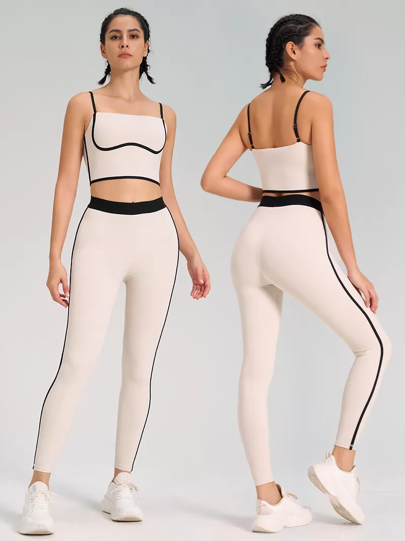 Women's 2-Piece Yoga Set: Bra Vest and Pants :FGBB4023+K4560