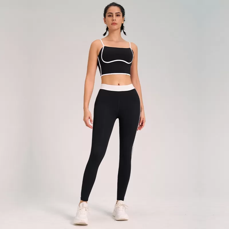 Women's 2-Piece Yoga Set: Bra Vest and Pants :FGBB4023+K4560