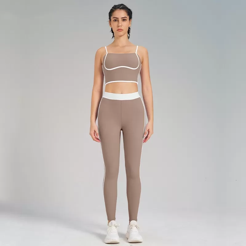 Women's 2-Piece Yoga Set: Bra Vest and Pants :FGBB4023+K4560