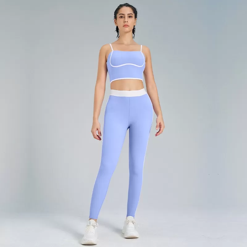 Women's 2-Piece Yoga Set: Bra Vest and Pants :FGBB4023+K4560