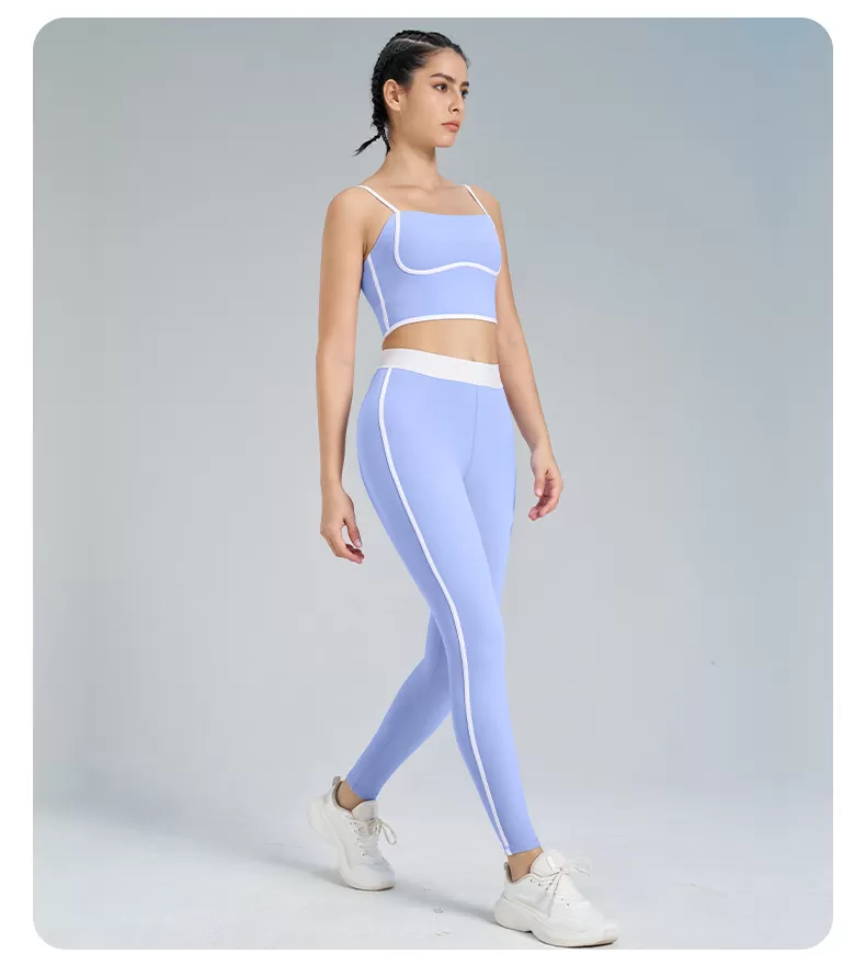 Women's 2-Piece Yoga Set: Bra Vest and Pants :FGBB4023+K4560