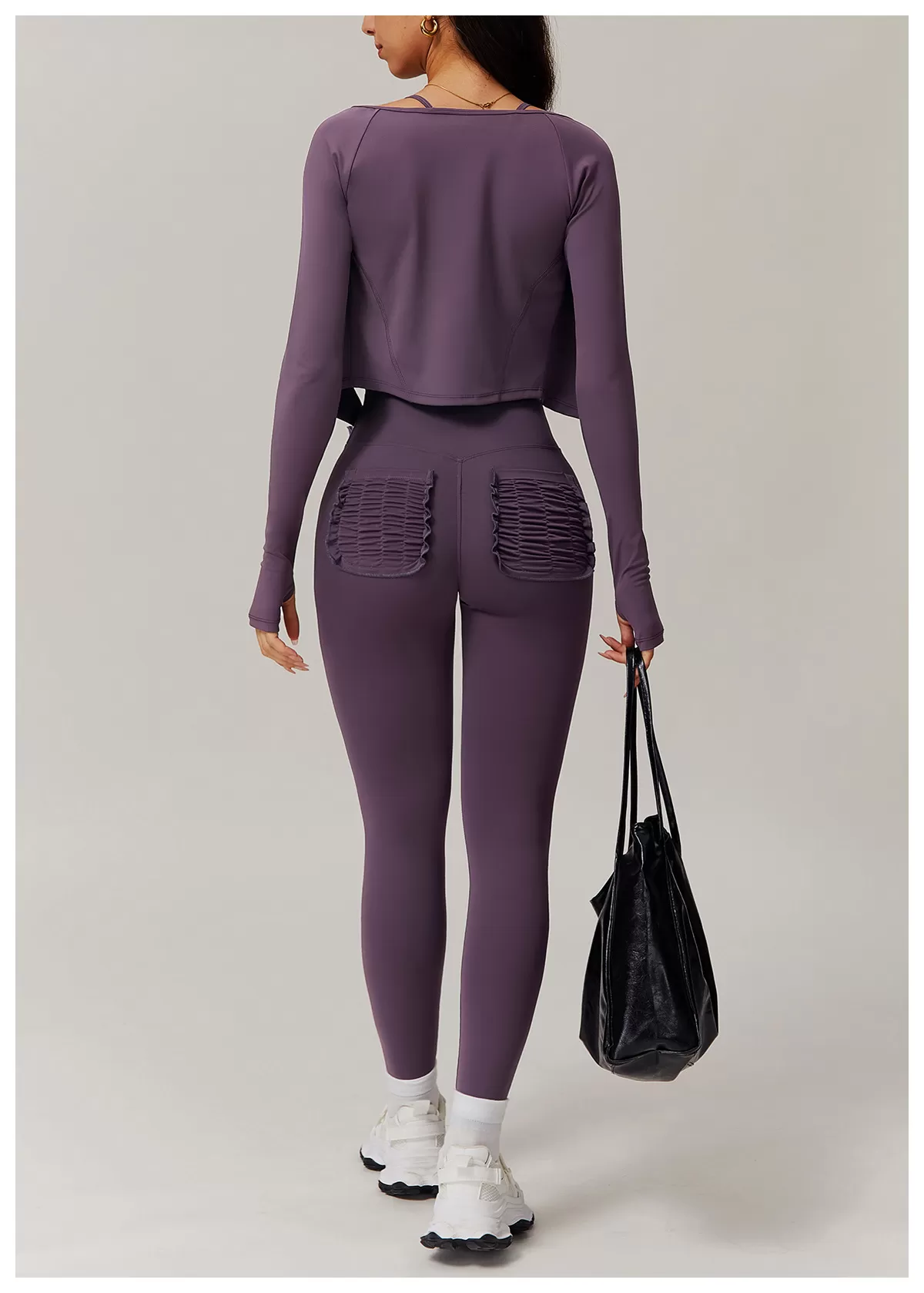 Women's 2-Piece Yoga Set: Jacket Top and Leggings FGBTZ9139