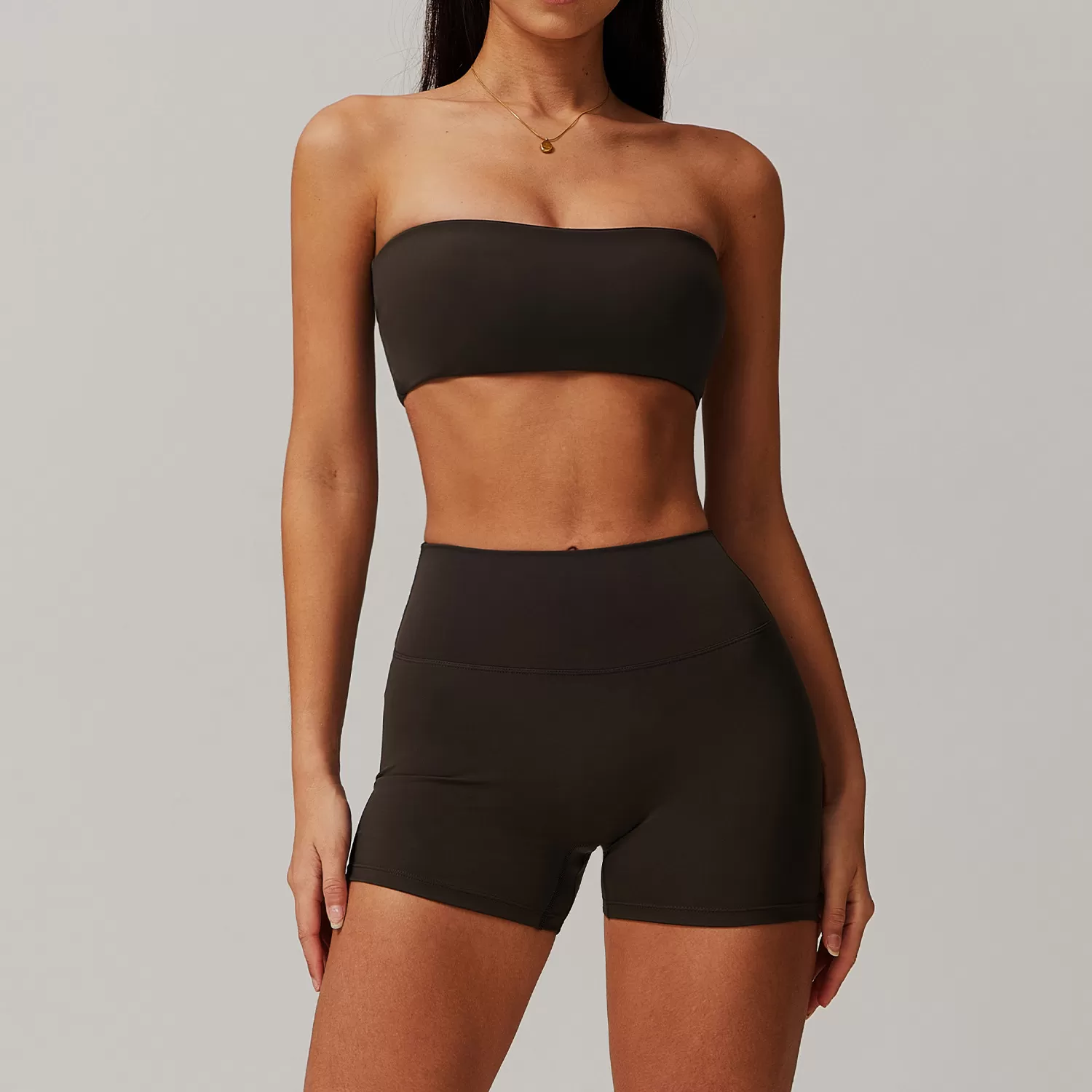 Women's 2-Piece Yoga Set: Bra Top and Shorts FGBTZ9142