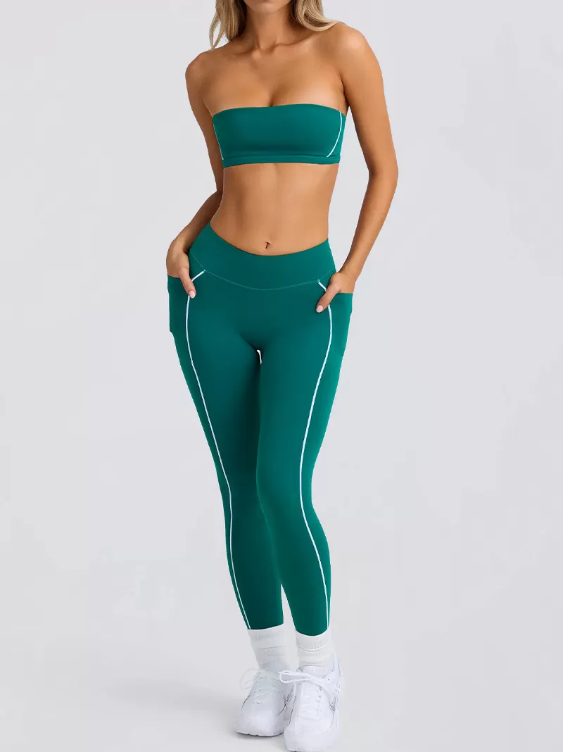 Women's 2-Piece Yoga Set: Bra Top and Leggings FGBB4031+K4600