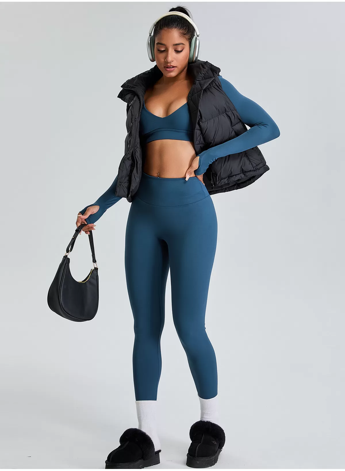 Women's 2-Piece Yoga Set: Long Sleeves Top and Leggings FGBTM0217-0218